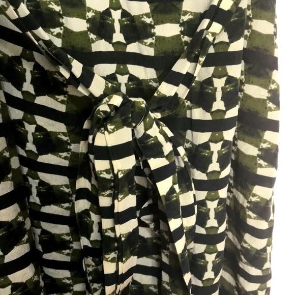 Anthropologie fei Green silk tunic blouse 4 - Picture 5 of 10